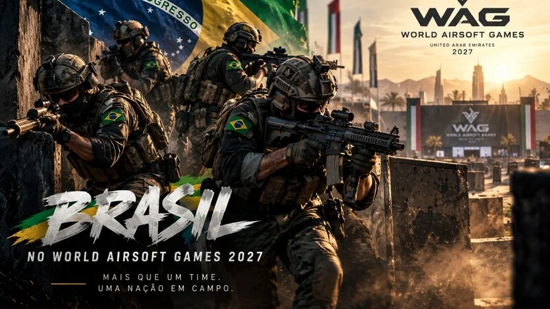 Leve o Brasil ao Mundial de Airsoft 2027!
