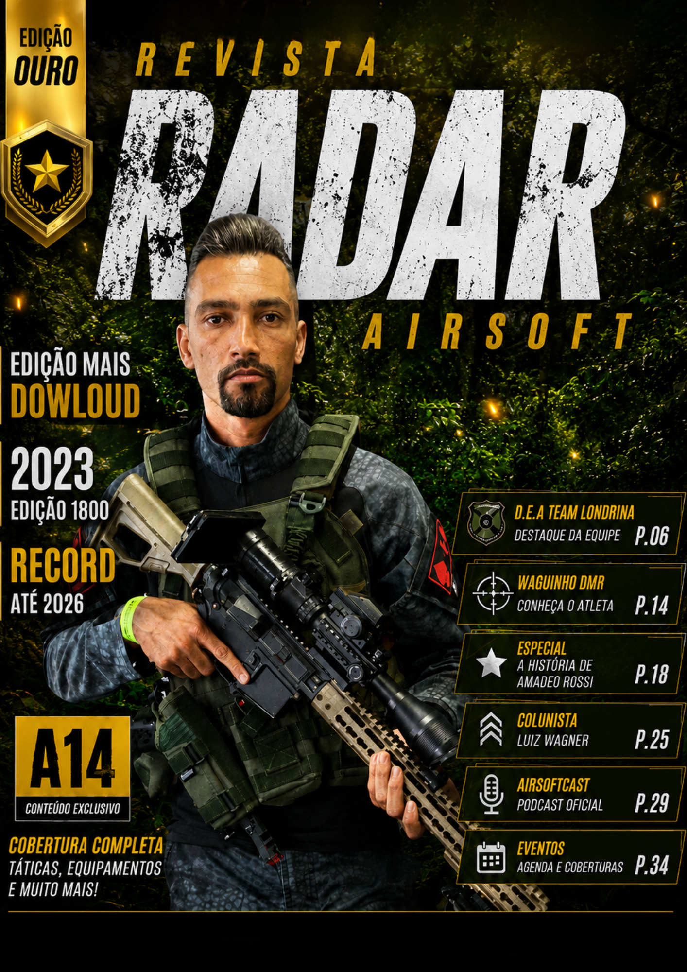 Capa — Revista  WAGUINHO DMR EDIÇÃO OURO edição 5