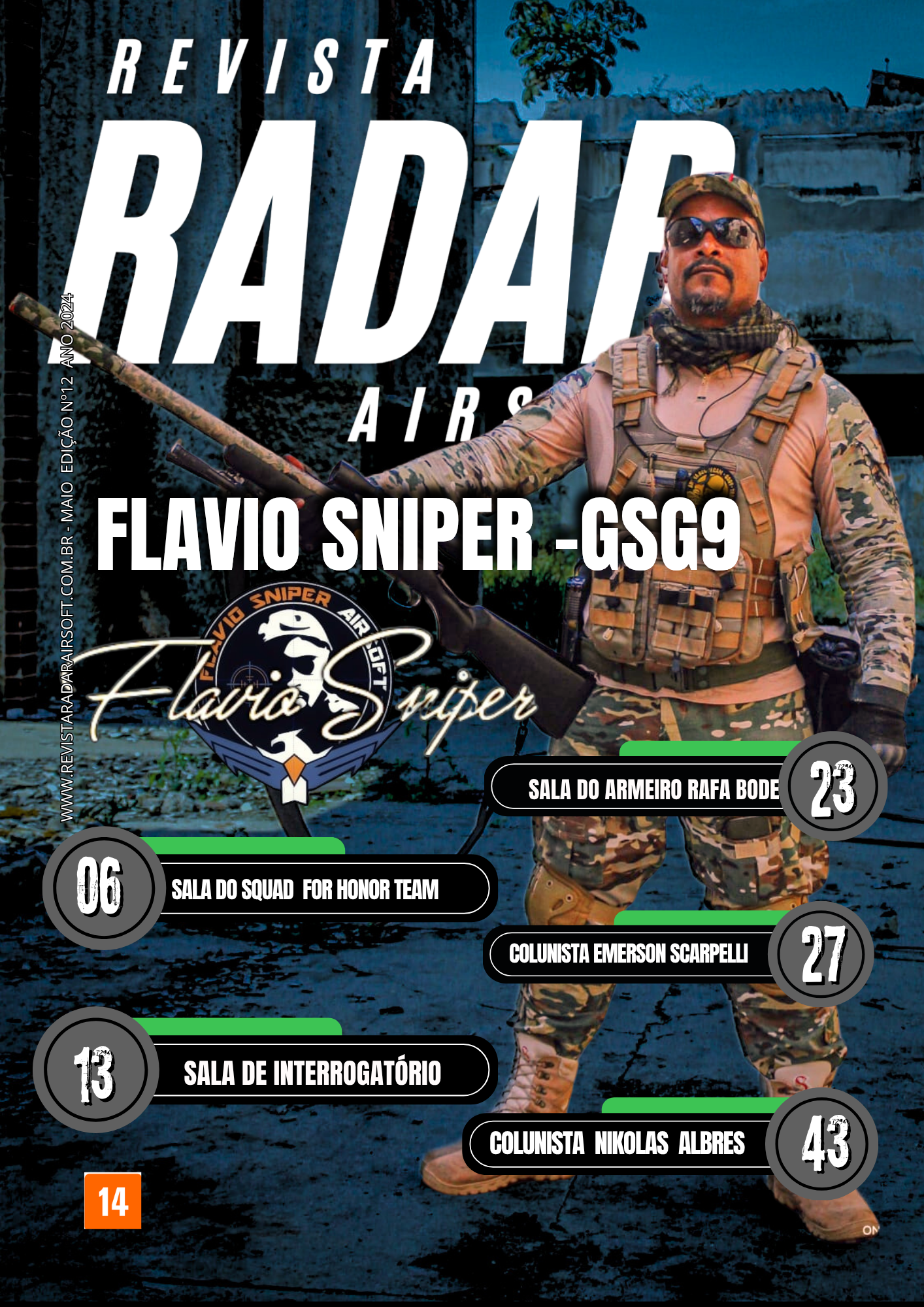 Capa — REVISTA  FLAVIO SNIPER edição 12